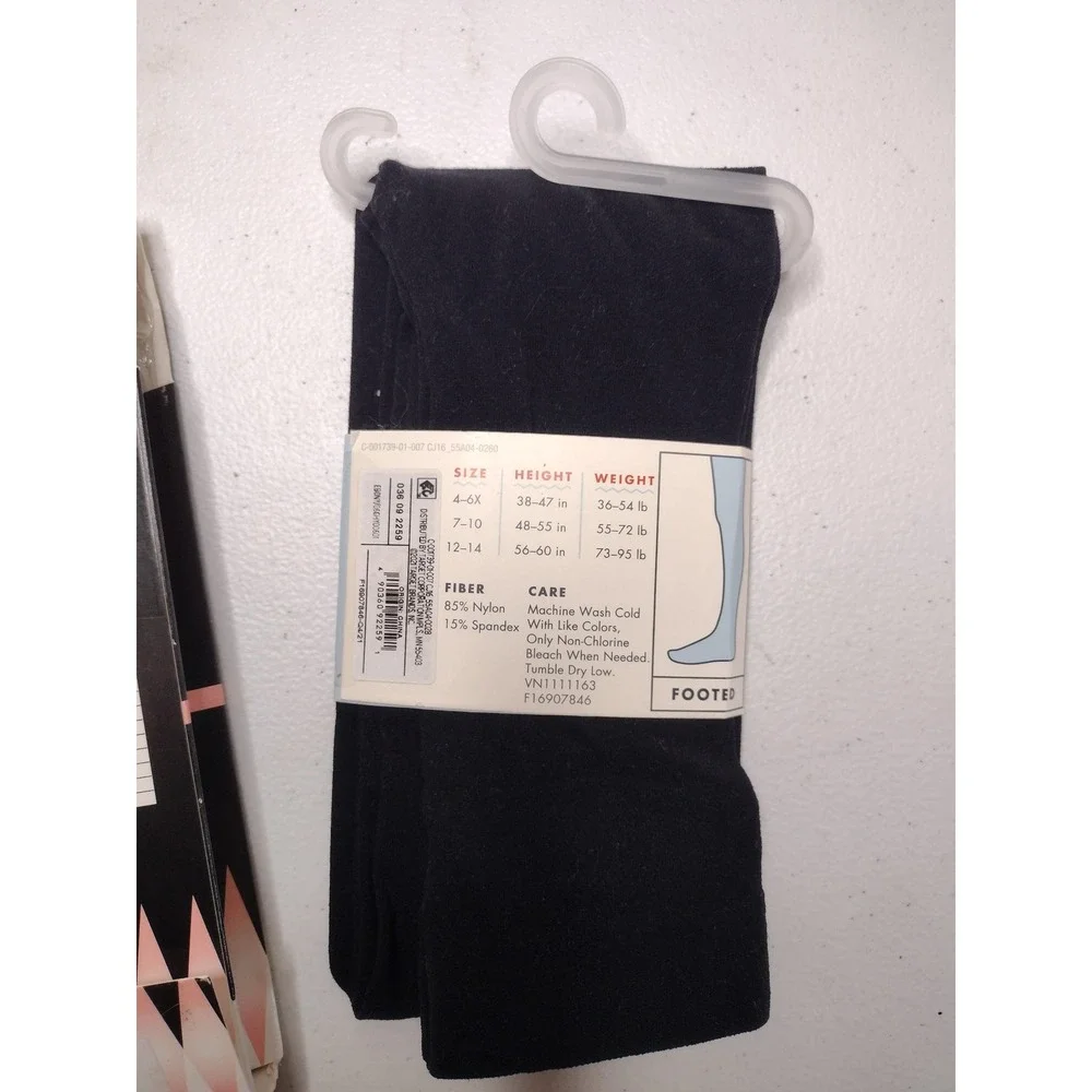 Cat & Jack Black Footed Tights 4-6X Revolution Dancewear Tan Convertible SC Set